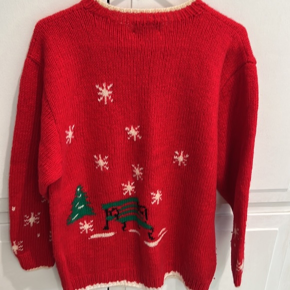 Red Holiday Skaters Sweater - Picture 4 of 5